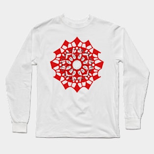 mandala Clamber drawingmandala Skip drawing Long Sleeve T-Shirt